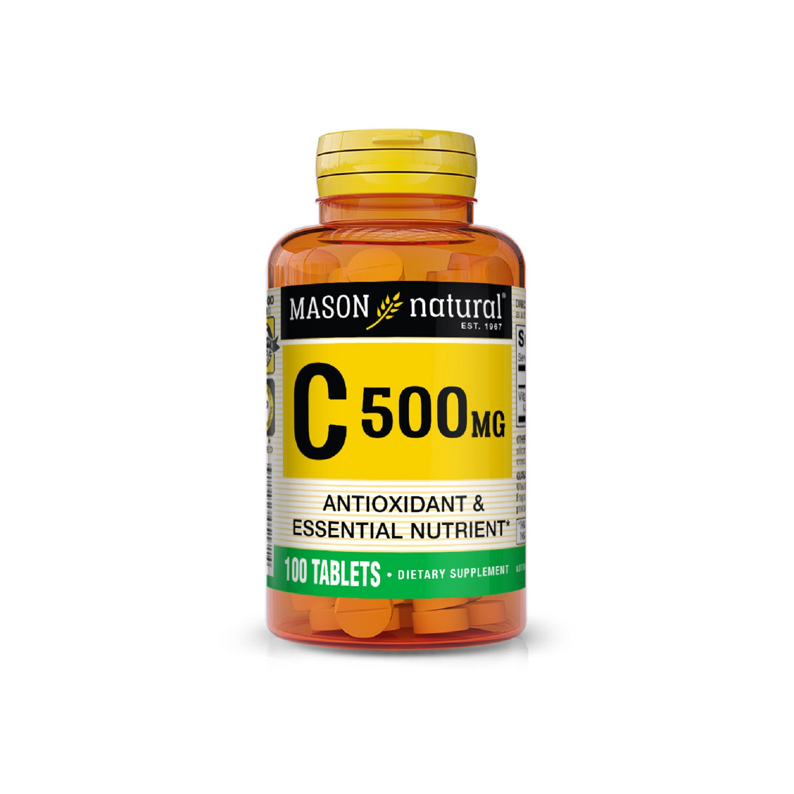 Вітамін Mason Natural Вітамін С 500мг, Vitamin C, 100 таблеток (MAV-05171)