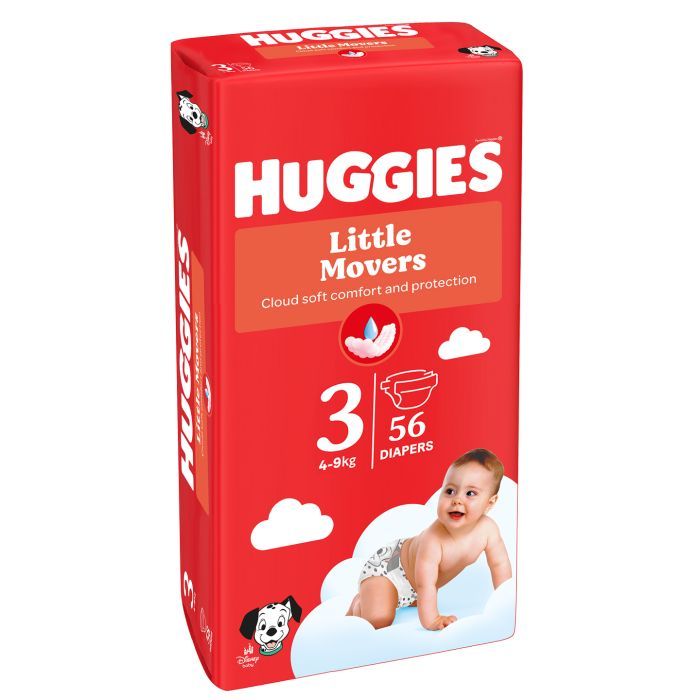 Подгузники Huggies Little Movers 3 (5-9 кг) Mega 78 шт (5029053548760) изображение 2
