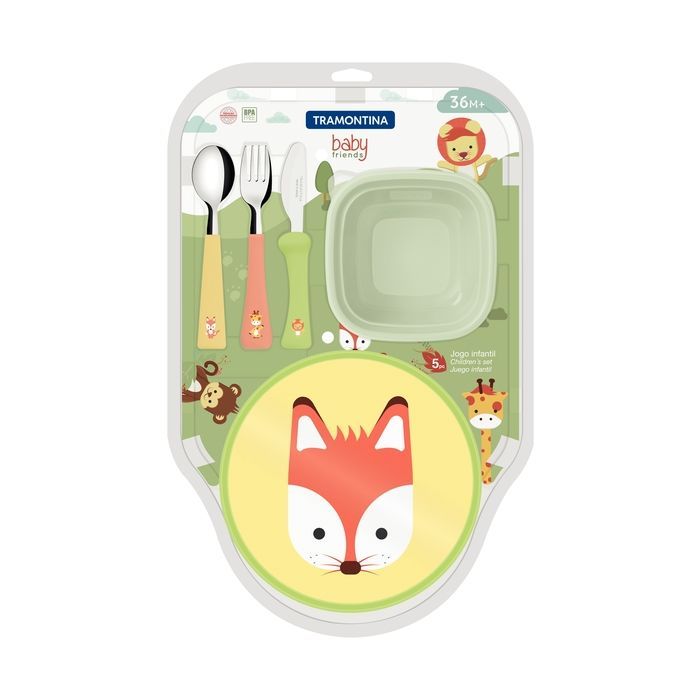 Набор детской посуды Tramontina Baby Friends 23797/908 5 предметов (6710900) изображение 2