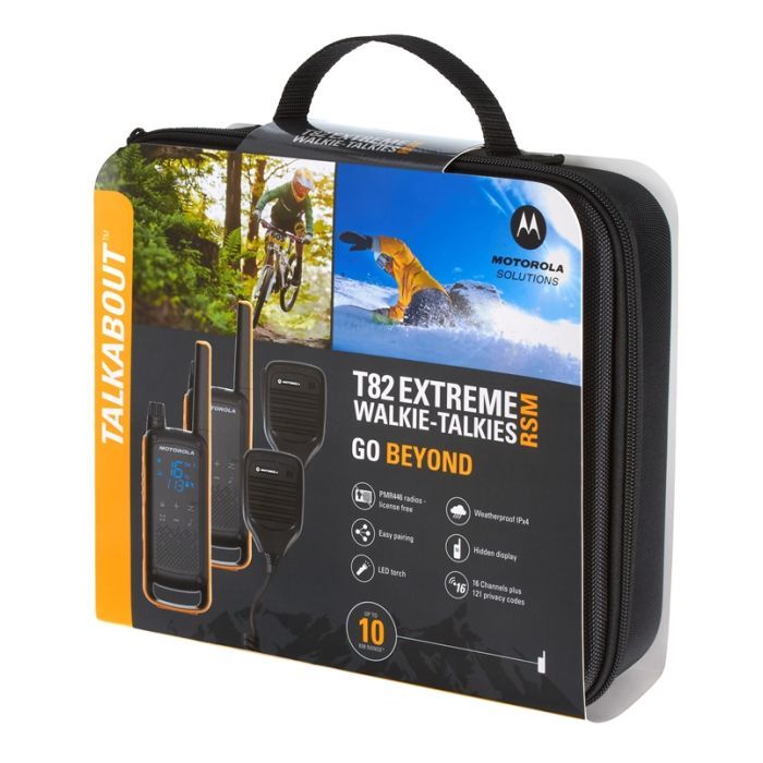 Портативная рация Motorola TALKABOUT T82 Extreme TWIN Yellow Black (5031753007171) изображение 6
