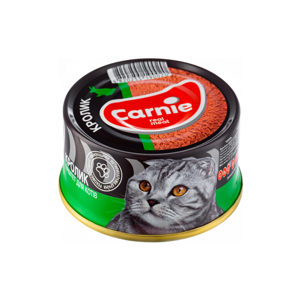 Паштет для котів Carnie м'ясний з кроликом 90 г (4820255190495)