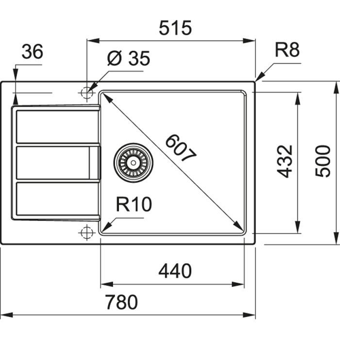 Мойка кухонная Franke Sirius 2.0 S2D 611-78 XL/143.0621.335 (143.0621.335) изображение 5