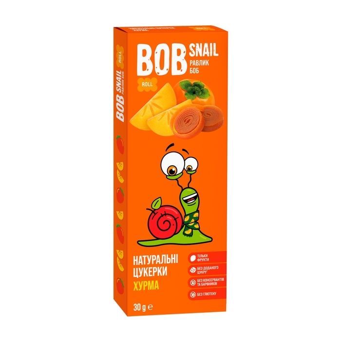 Конфета Bob Snail Улитка Боб Хурма 30 г (4820219341550)