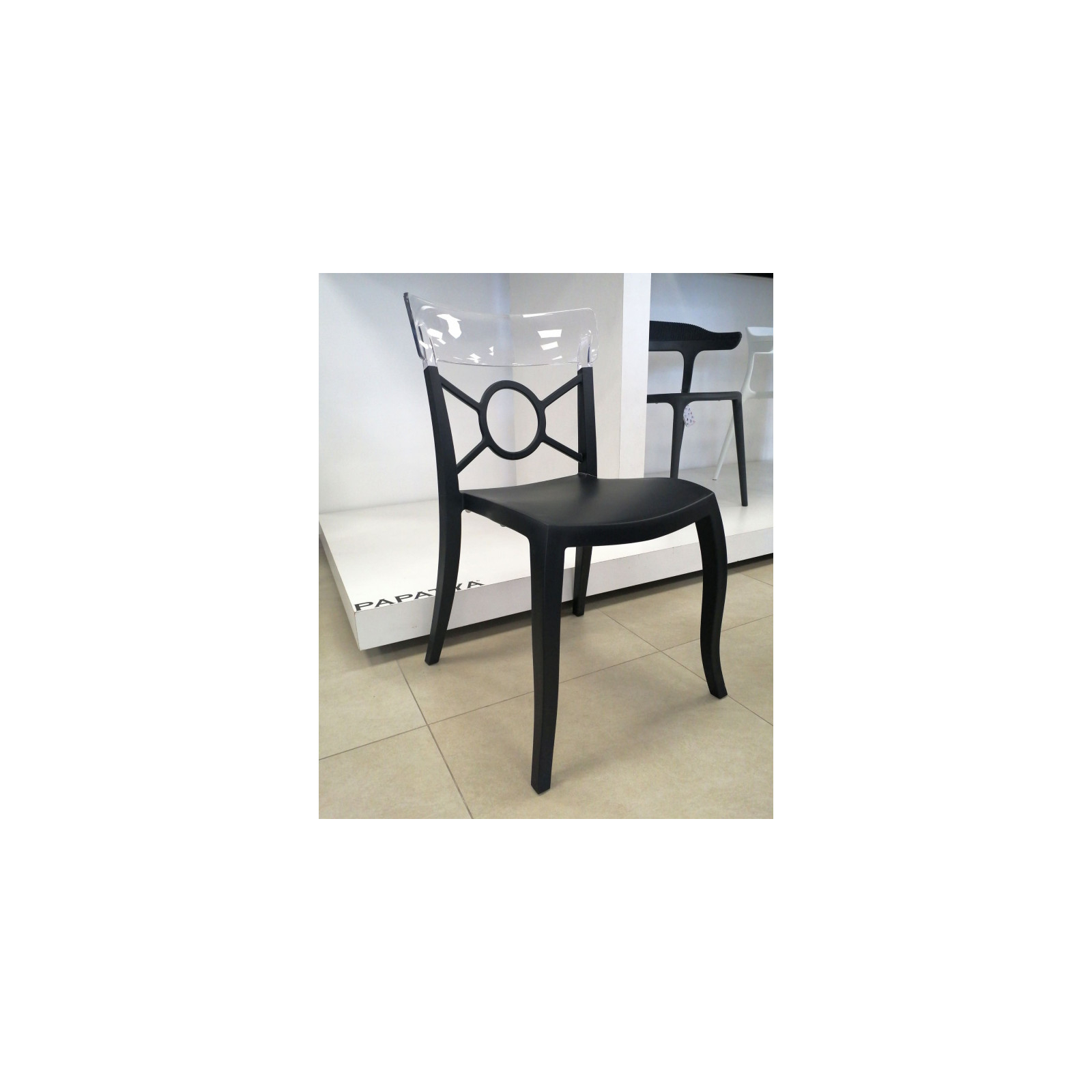 Кухонний стілець PAPATYA o-pera-s сидіння чорне, верх суцільно чорний (2234) зображення 2