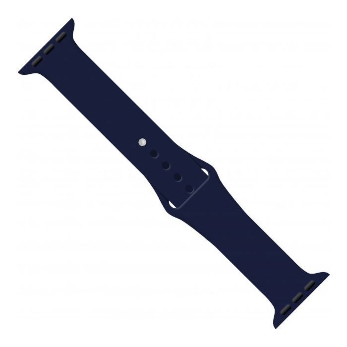 Ремешок для смарт-часов Intaleo Silicone для Apple Watch 42/44 mm dark blue (1283126494376)