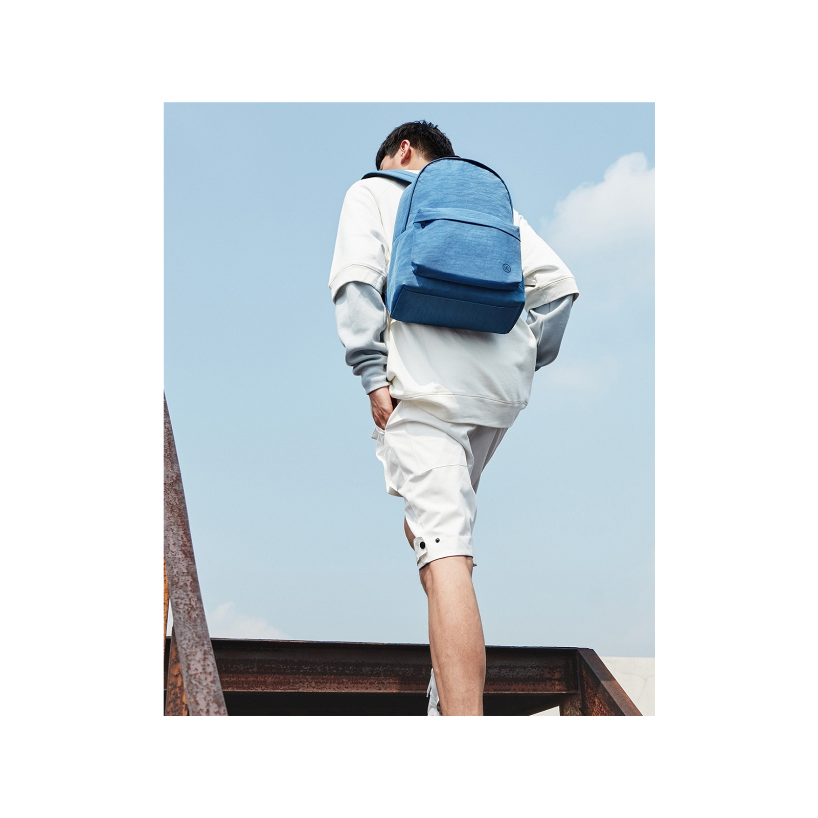 Рюкзак для ноутбука Xiaomi 14" RunMi 90 Points Youth College, Light Blue (6972125147967) изображение 4