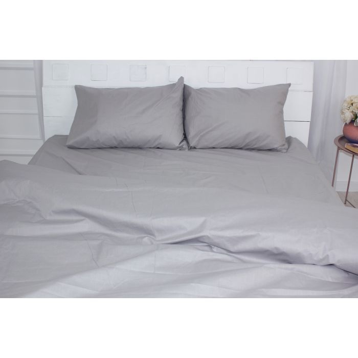 Постільна білизна MirSon Бязь Premium Light Gray 175х210 (2200000949134) зображення 3
