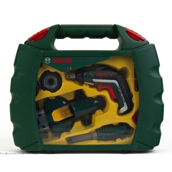 Игровой набор Bosch Ящик с инструментами Grand Prix, шуруповерт Ixolino II (8395)