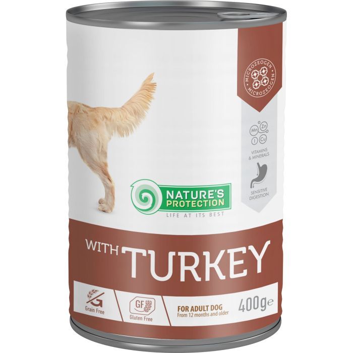 Консервы для собак Nature's Protection with Turkey 400 г (KIK45601)