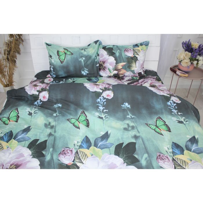 Постельное белье MirSon Сатин 22-1286 Wonderful flowers Евро (2200003595055) изображение 2