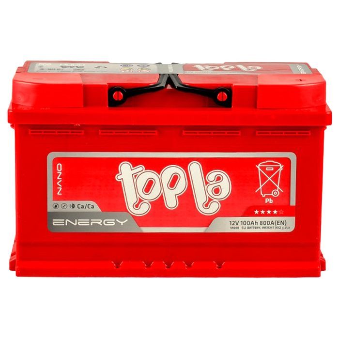 Акумулятор автомобільний Topla 100 Ah/12V Energy короткий (108 000)