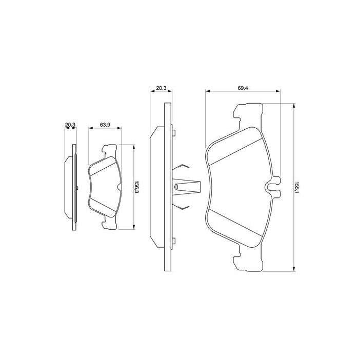 Гальмівні колодки Bosch 0 986 494 001 зображення 5