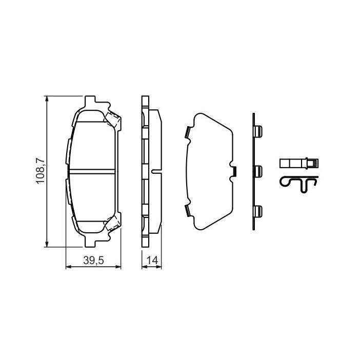 Гальмівні колодки Bosch 0 986 494 232