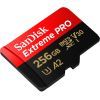Карта памяти SanDisk 256 GB microSDXC UHS-I U3 Extreme Pro+SD Adapter (SDSQXCD-256G-GN6MA) изображение 3