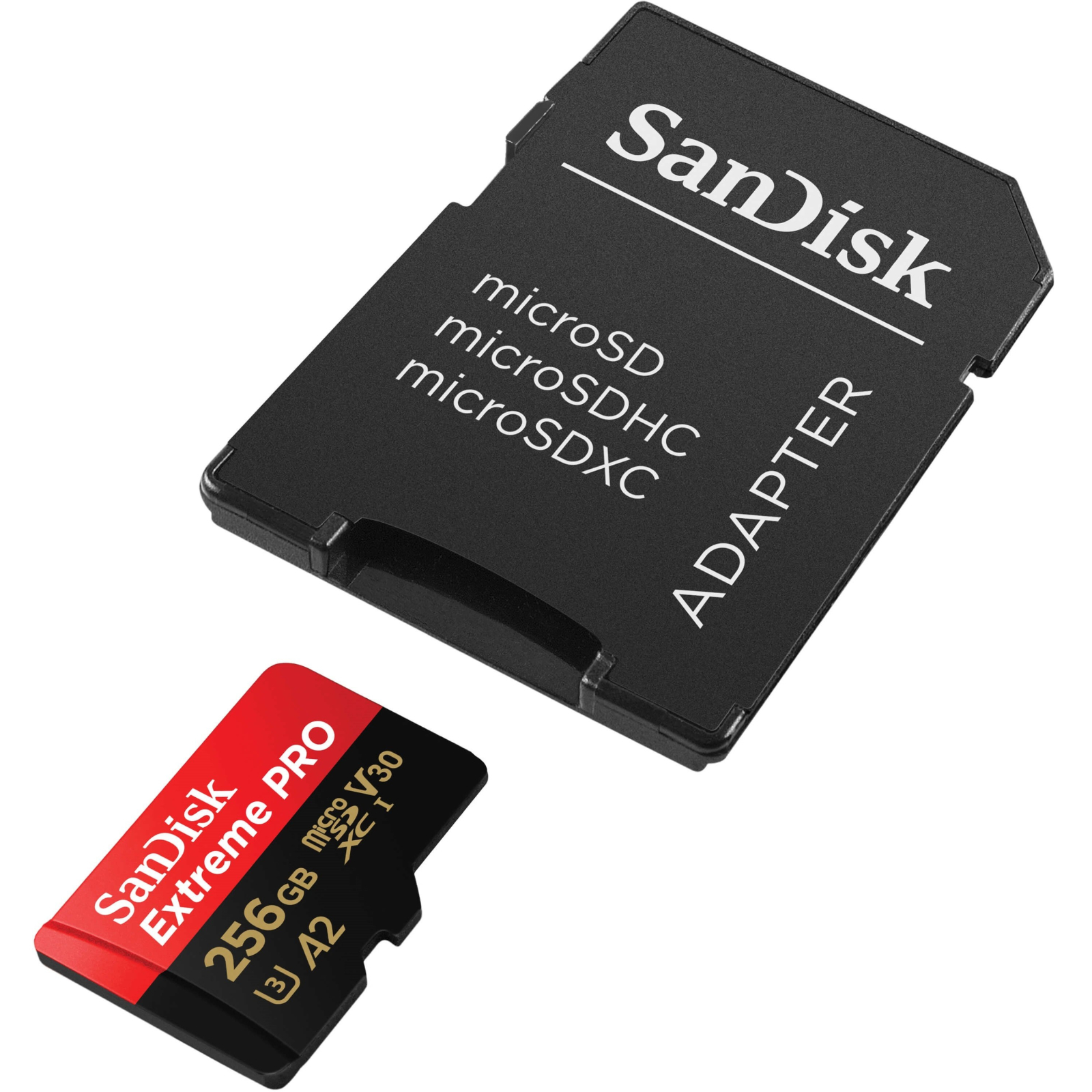 Карта пам'яті SanDisk 512 GB microSDXC UHS-I U3 Extreme Pro+SD Adapter (SDSQXCD-512G-GN6MA) зображення 4