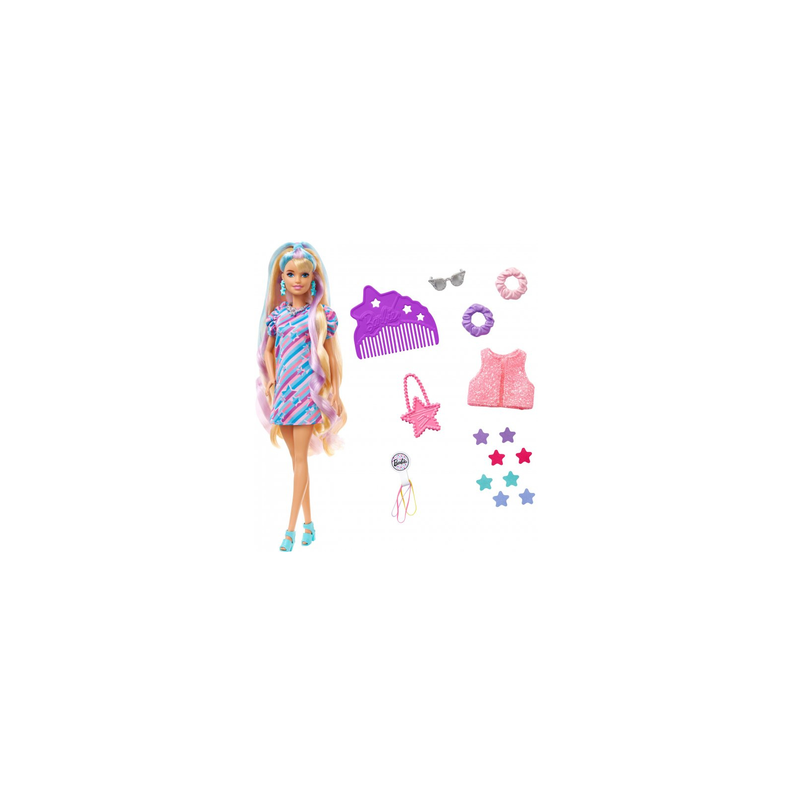 Кукла Barbie "Totally Hair" Звездная красотка (HCM88)