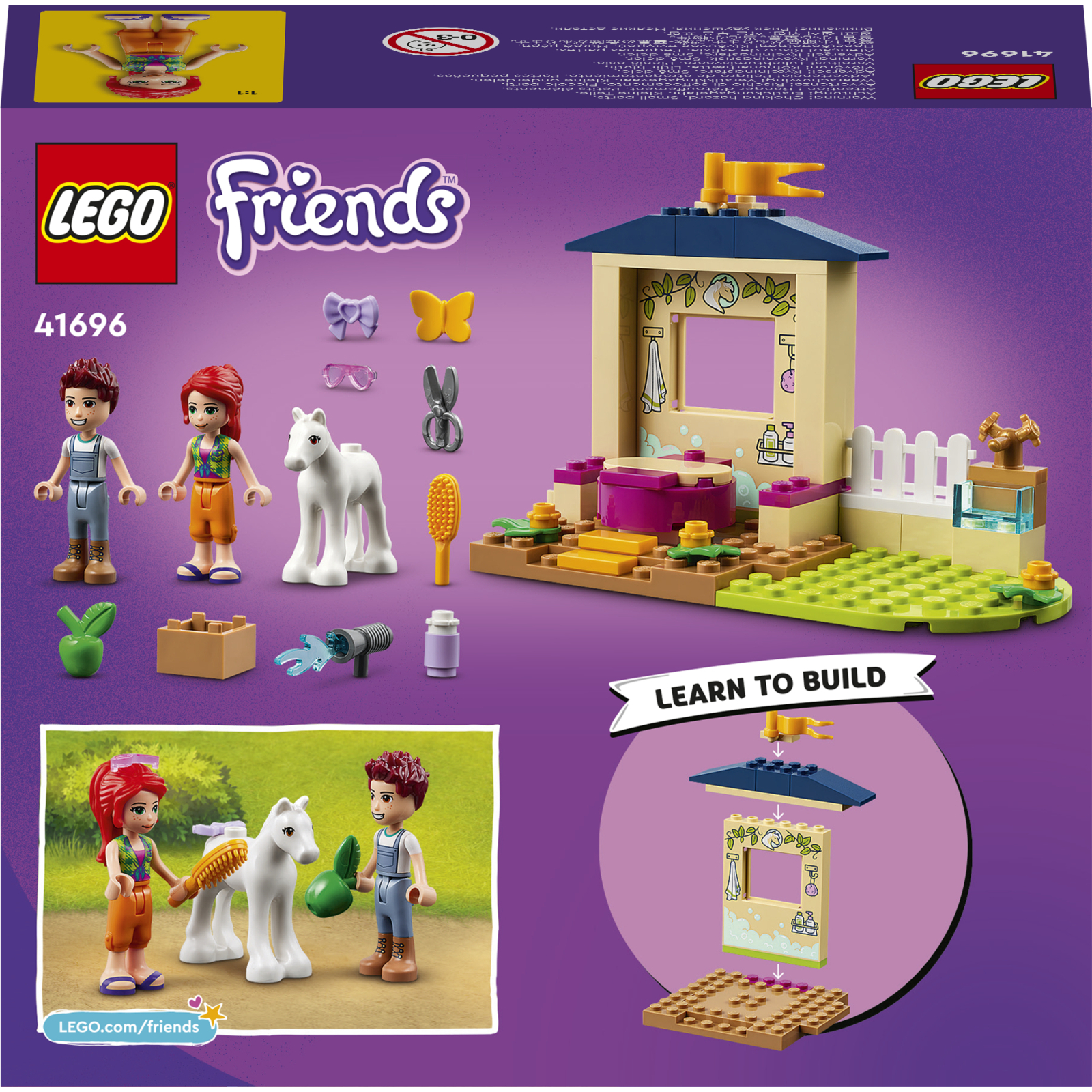 Конструктор LEGO Friends Конюшня для миття поні 60 деталей (41696) зображення 10