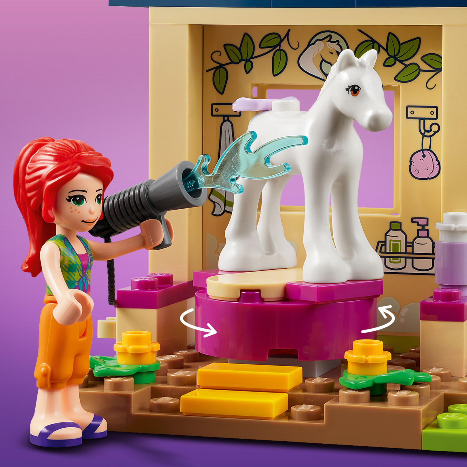 Конструктор LEGO Friends Конюшня для мытья пони 60 деталей (41696) изображение 5