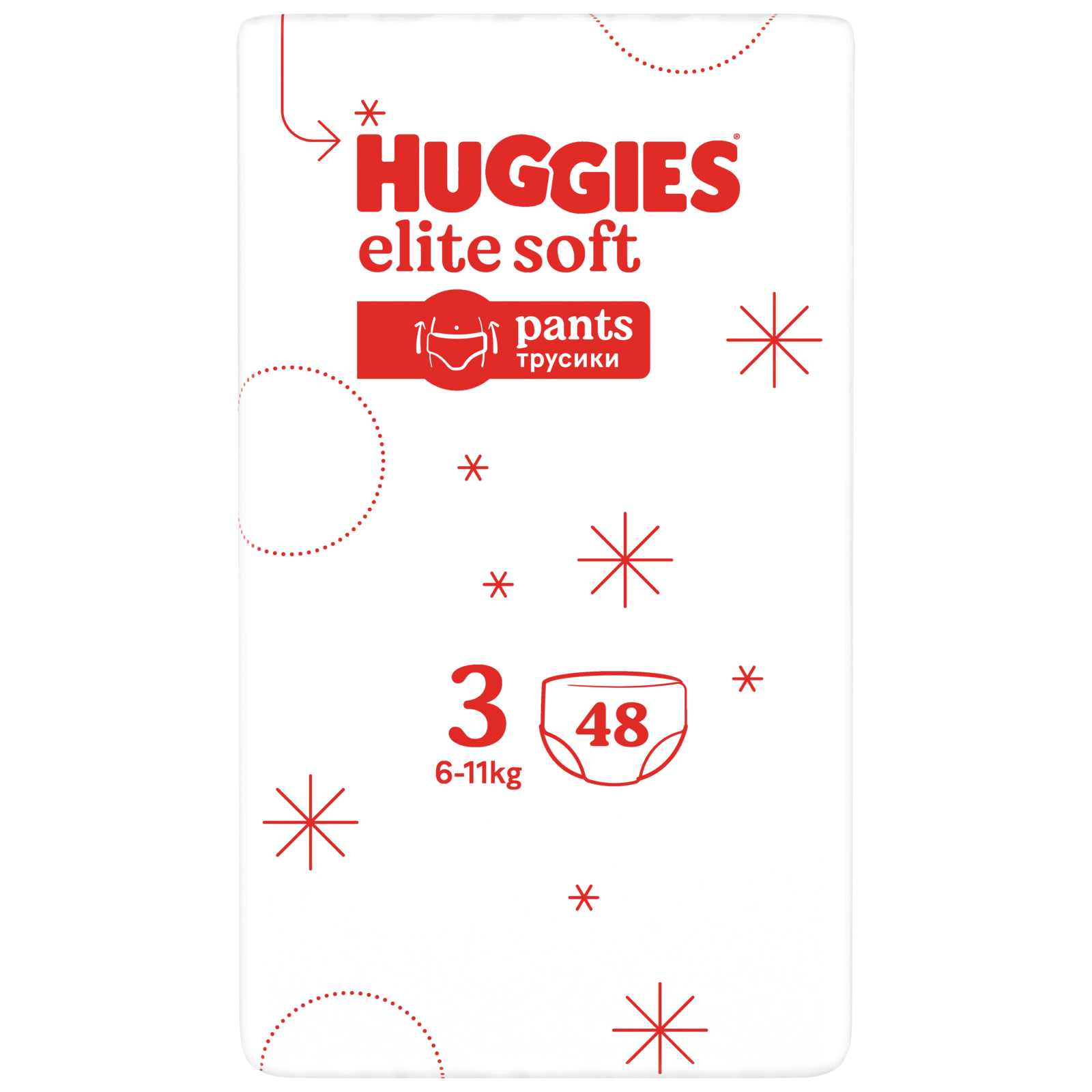 Подгузники Huggies Elite Soft 3 (6-11 кг) Box 96 шт (5029053582443) изображение 3