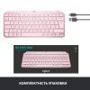 Клавиатура Logitech MX Keys Mini Wireless Illuminated UA Rose (920-010500) изображение 9