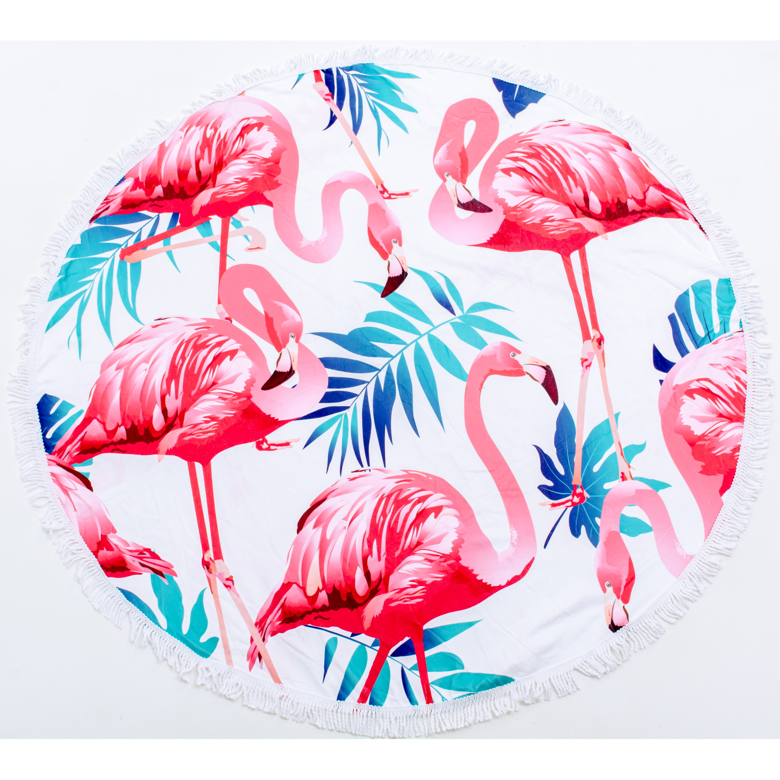 Рушник MirSon пляжний №5054 Summer Time Light flamingo 150x150 см (2200003180688)