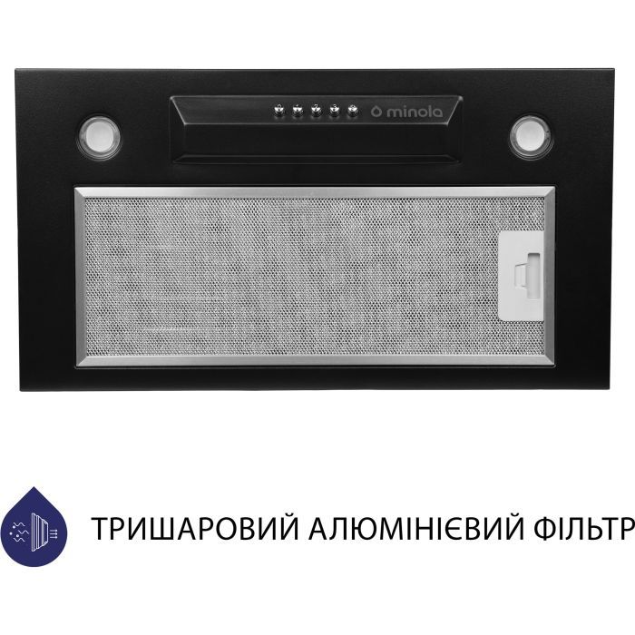 Витяжка кухонна Minola HBI 5324 BL 800 LED зображення 2