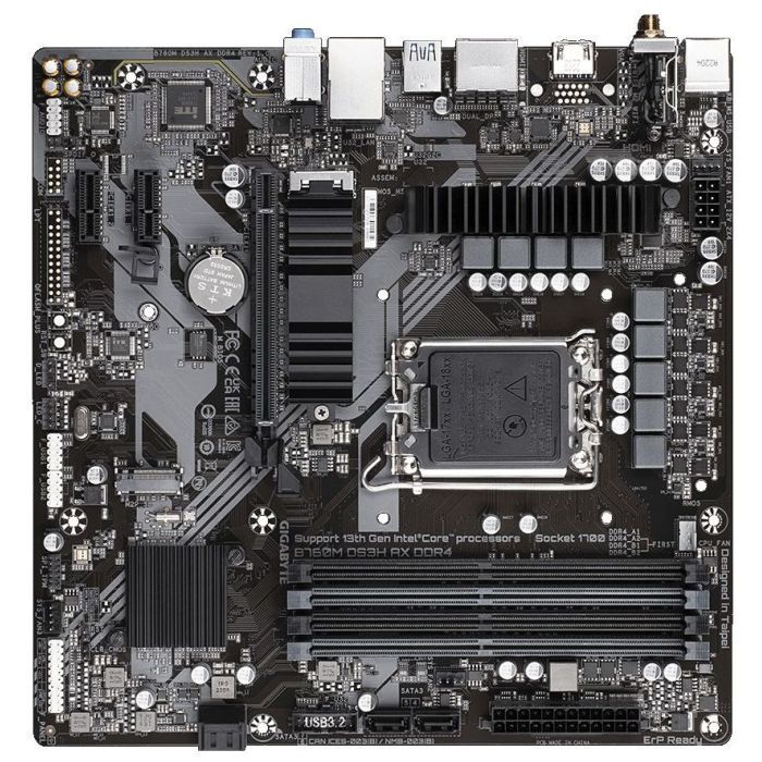 Материнська плата GIGABYTE B760M DS3H AX DDR4 зображення 5