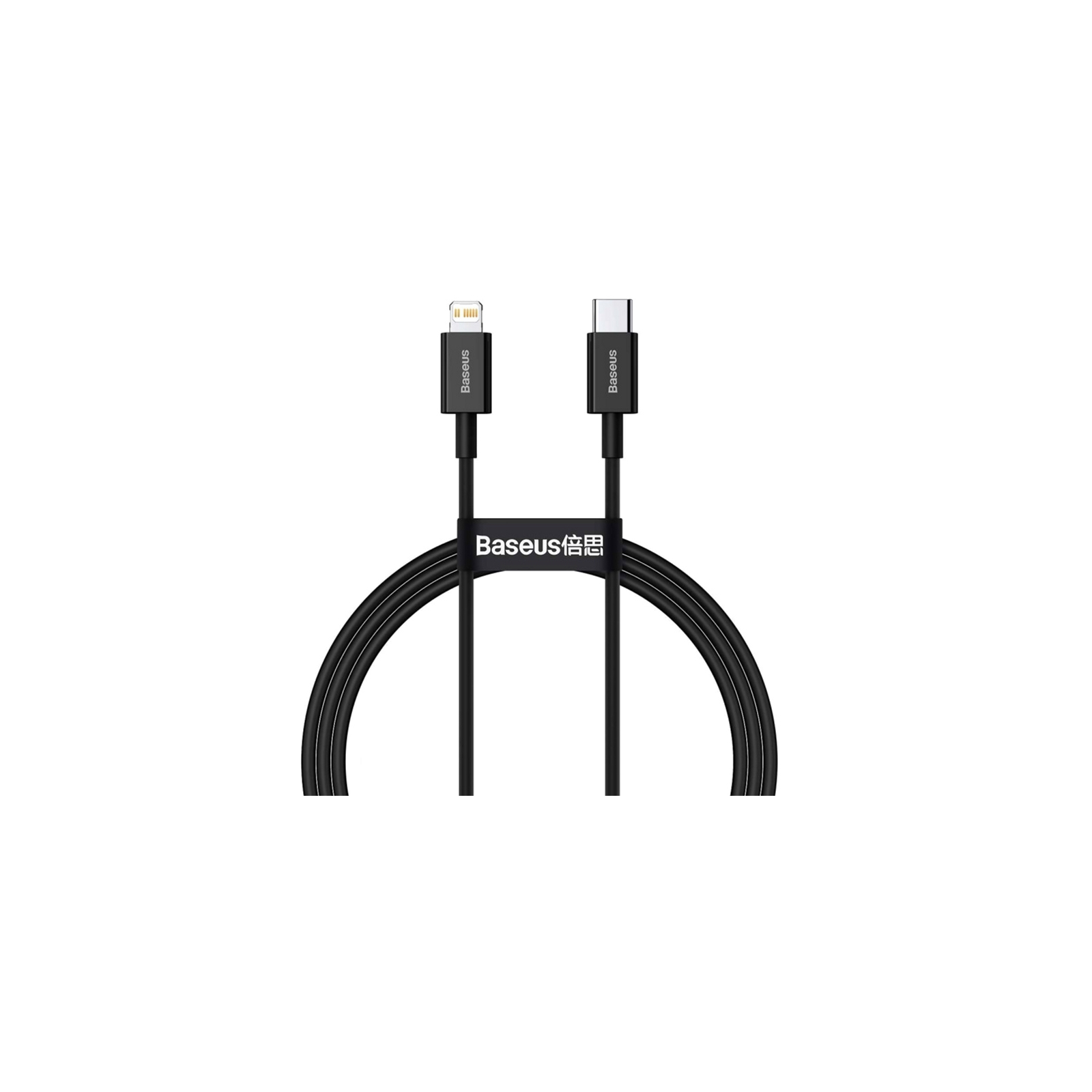 Дата кабель USB-C to Lightning 0.5m 3.0A PD Superior Series Black Baseus (CATLYS-C01) зображення 2