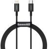 Дата кабель USB-C to Lightning 0.5m 3.0A PD Superior Series Black Baseus (CATLYS-C01) изображение 2