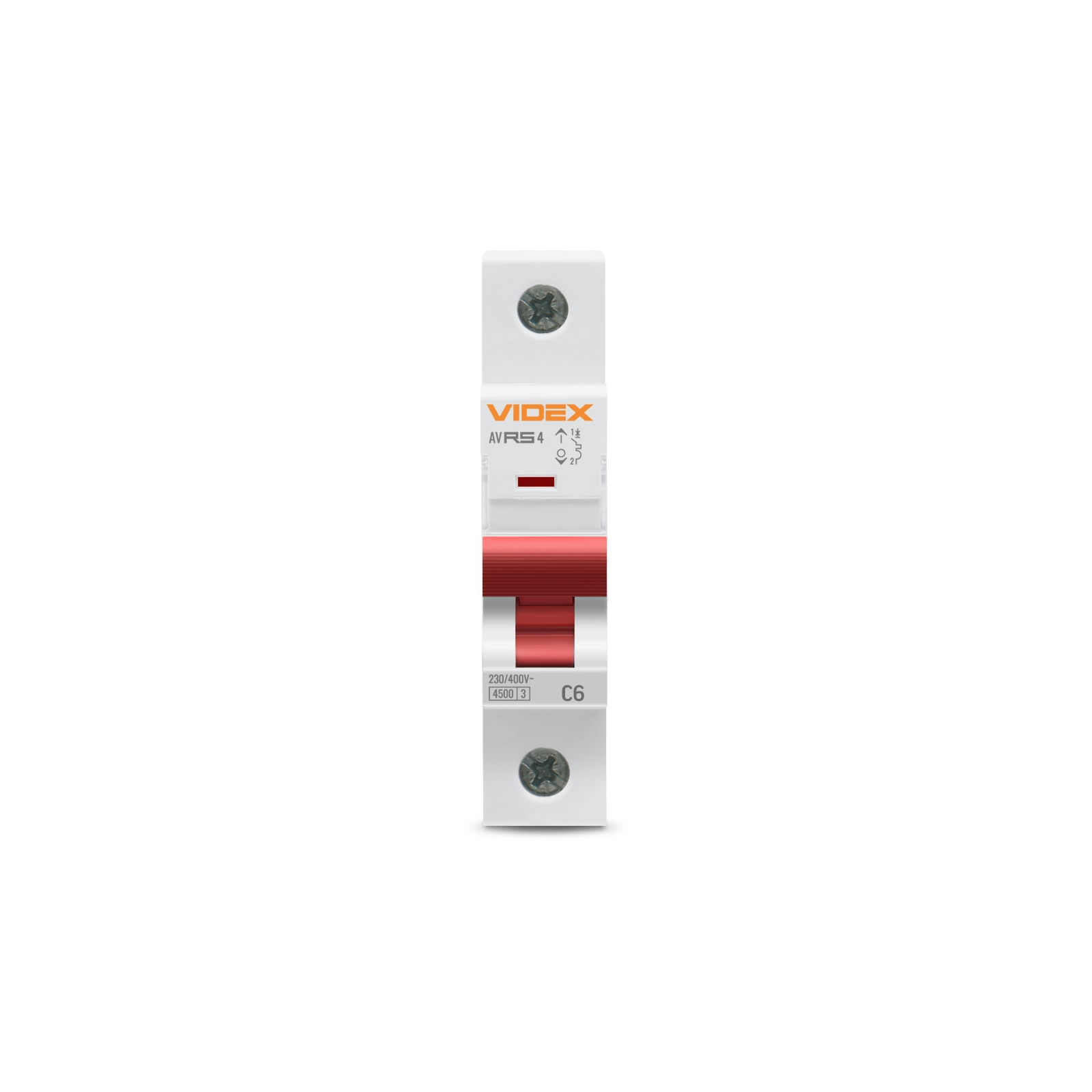 Автоматичний вимикач Videx RS4 RESIST 1п 6А 4,5кА С (VF-RS4-AV1C06) зображення 2