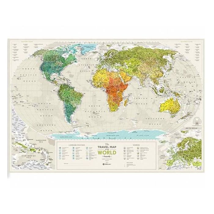 Скретч карта 1DEA.me Travel Map Geography World (13029) изображение 2