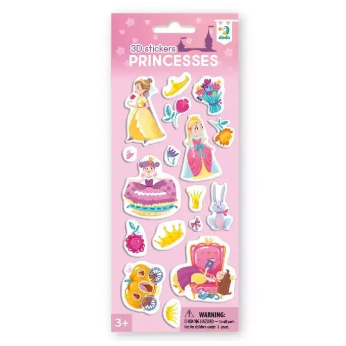 Стікер-наклейка DoDo 3D Принцеси (300843)