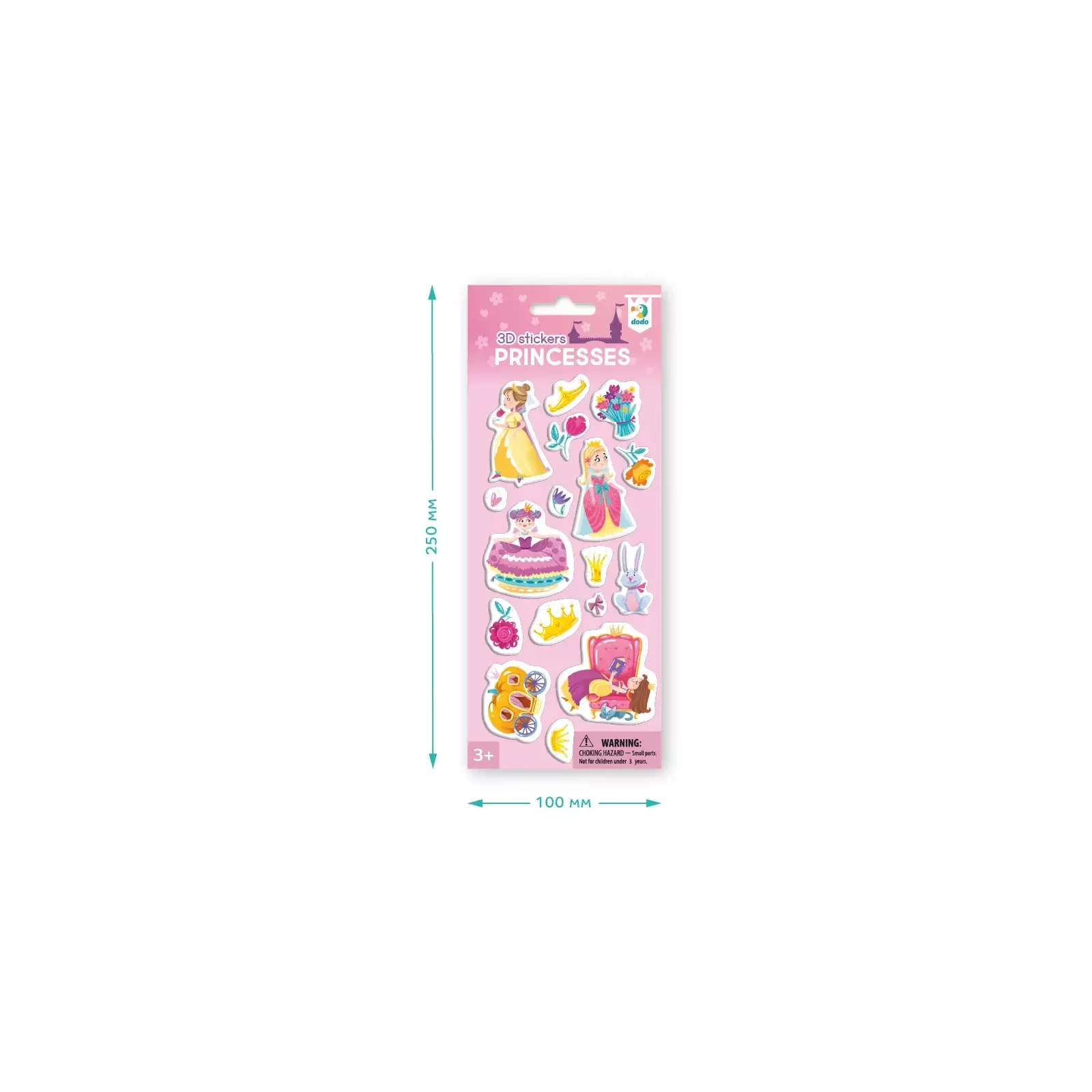 Стикер-наклейка DoDo 3D Принцессы (300843) изображение 2