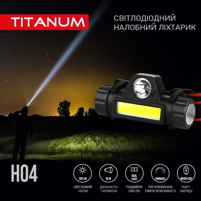 Фонарь TITANUM 200Lm 6500K (TLF-H04) изображение 3