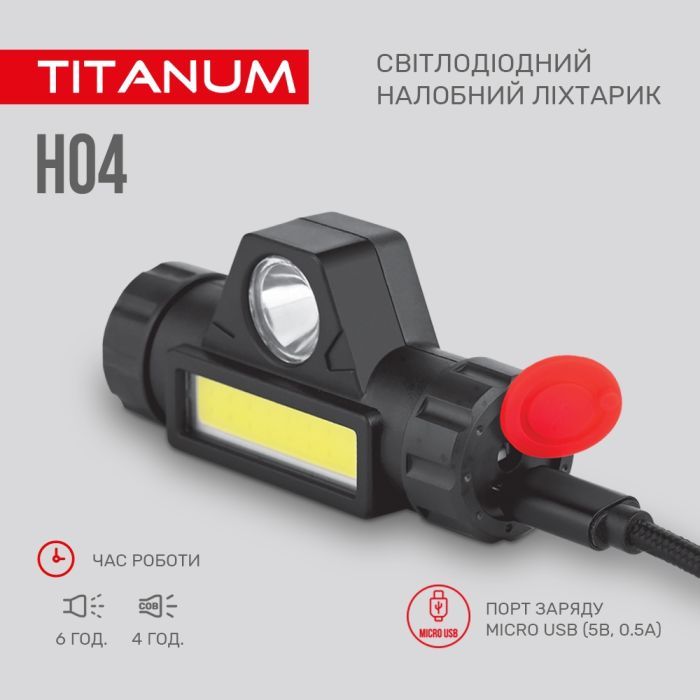 Фонарь TITANUM 200Lm 6500K (TLF-H04) изображение 5