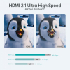 Кабель мультимедийный HDMI to HDMI 2.0m V.2.1 8K 60Hz HDR10 HLG 48Gbps YUV 444 Choetech (XHH-TP20) изображение 6