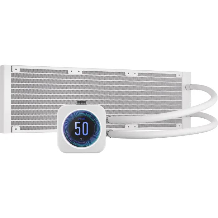 Система жидкостного охлаждения Corsair iCUE H150i Elite LCD XT White (CW-9060077-WW) изображение 2