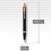 Ручка шариковая Parker IM 17 UKRAINE Black GT BP Трезубец ЗСУ (22032_T039y) изображение 5