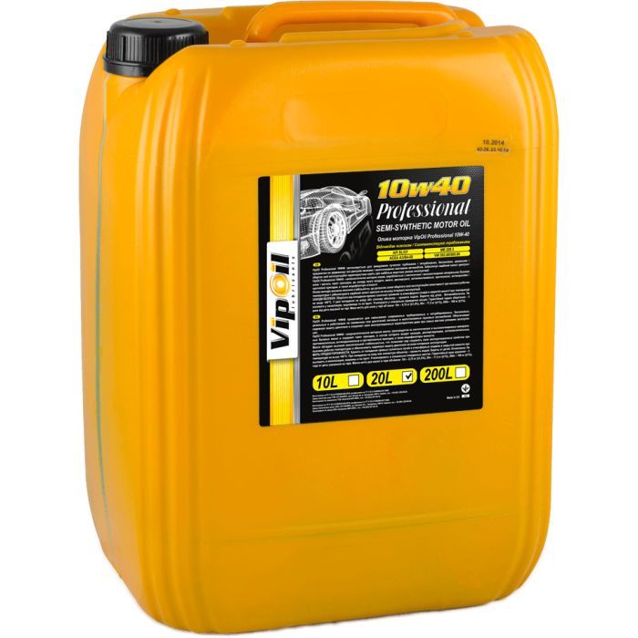 Моторное масло VIPOIL Professional TDI 10W-40 CI-4/SL, 20л (0162841)