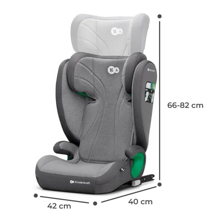 Автокресло Kinderkraft Junior Fix 2 i-Size Graphite Black (KCJUFI20BLK0000) (5902533921560) изображение 10