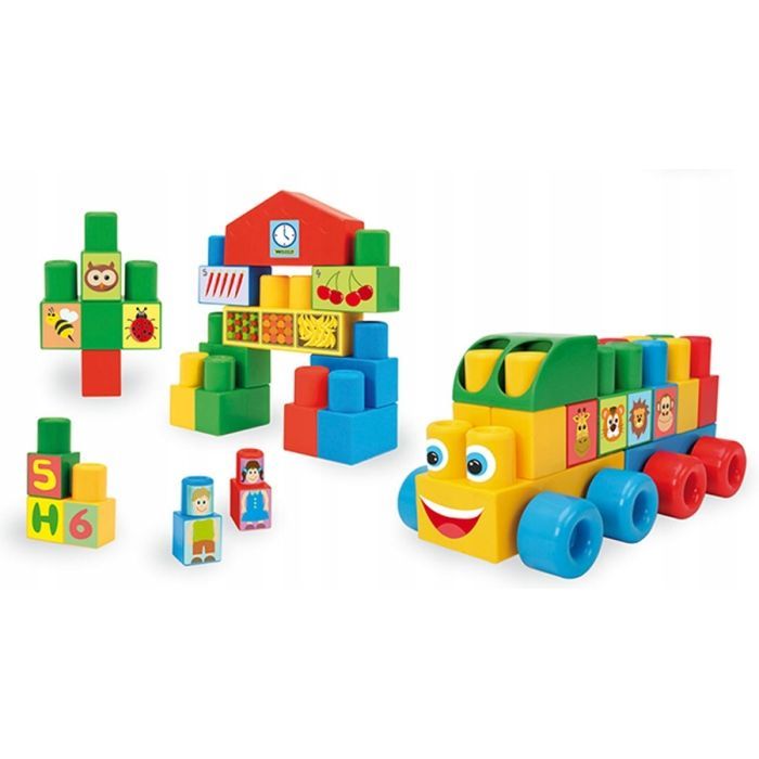 Конструктор Wader большой 70 элементов (41582) изображение 2