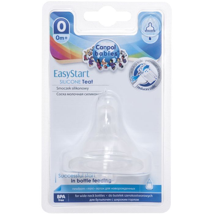 Соска Canpol babies EasyStart силіконова із широкою шийкою, міні 1 шт. (21/719) зображення 2