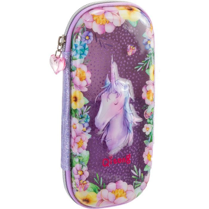 Пенал Cool For School с окошком 1 отделение с органайзером фиолетовый (QT-5751-Purple)