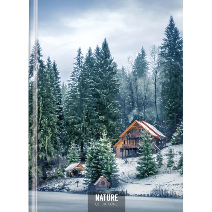 Блокнот Optima Nature of Ukraine: озеро А4, твердая обкл. 96 листов, клетка (O20378-12)