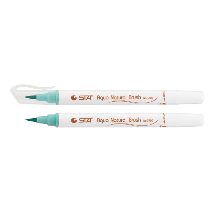 Художественный маркер STA кисточка акварельная AQUA NATURAL BRUSH 3700, мятный (STA3700-35)