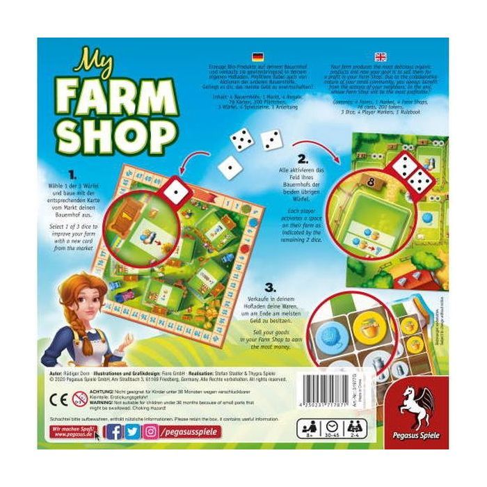 Настольная игра Pegasus Spiele Мой фермерский магазин (My Farm Shop) английский (PS094) изображение 5