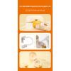 Пляшка для води Casno 690 мл KXN-1219 Помаранчева Гуси з соломинкою (KXN-1219_Orange) зображення 9