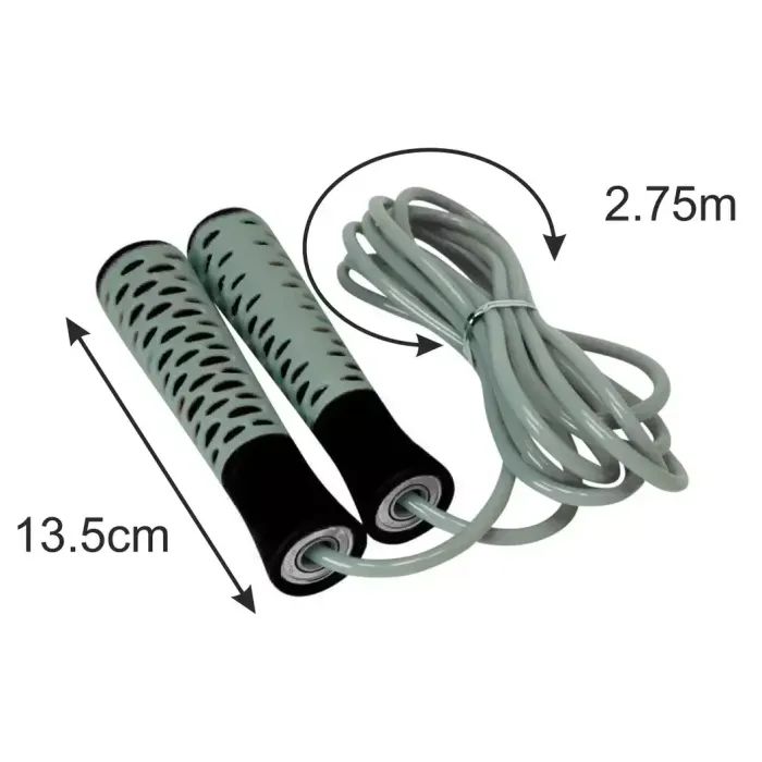 Скакалка PowerPlay 4206 Cіро-чорна (PP_4206_Grey/Black) изображение 5