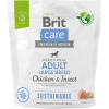 Сухий корм для собак Brit Care Dog Sustainable Adult Large Breed з куркою та комахами 1 кг (8595602558766)