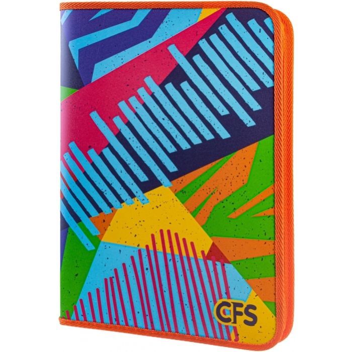 Папка на молнии Cool For School А4 Bright с кольцами (CF32024)